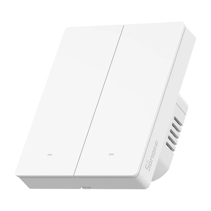 WLAN nástenný vypínač Sonoff M5-2C-80W 2-kanálový pre rámiky