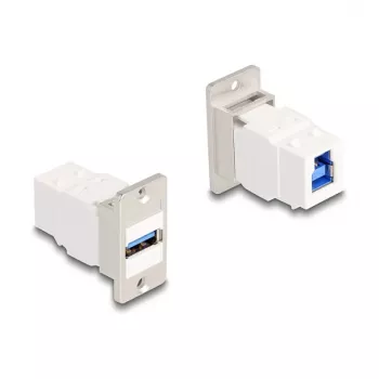 DeLOCK panelový Keystone modul USB 5 Gbps Type-A samica na Type-B samicu