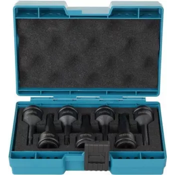 Makita E-23628 - Sada T rázových nástrčných kľúčov Impack čierna 1/2 | Dĺžka 78,0 mm | obsahuje (E-23628)
