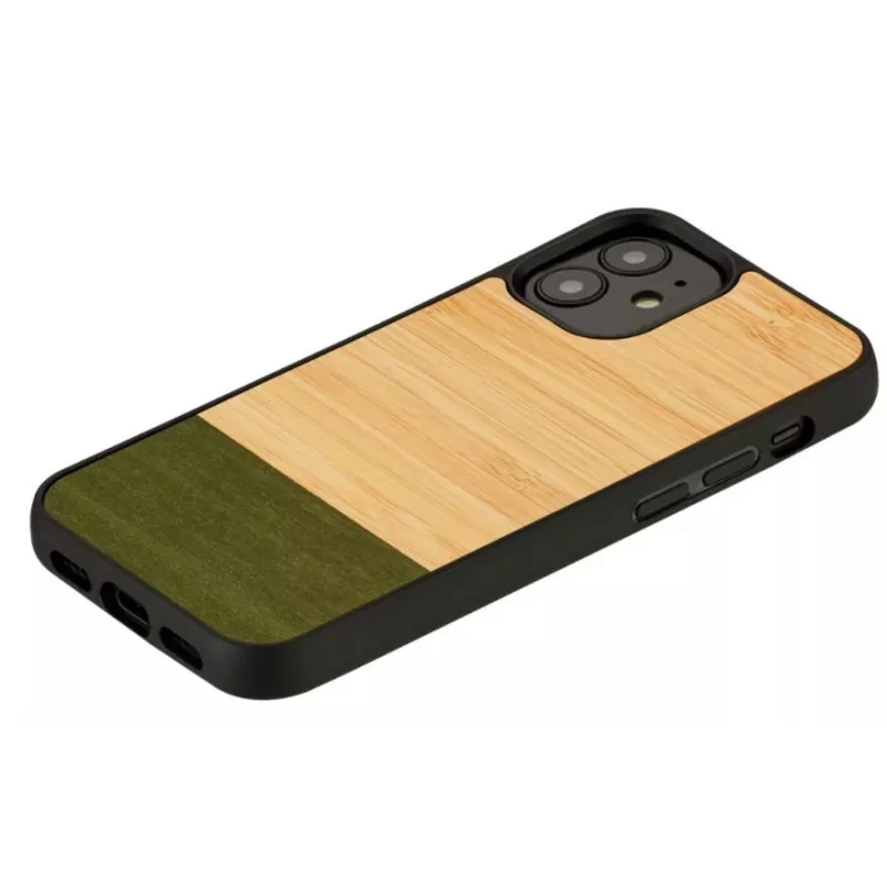 Puzdro na telefón Man and Wood pre iPhone 12 mini – Bambuswald čierna