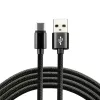everActive kábel USB-C 1 m - čierny, pletený, rýchle nabíjanie, 3 A - CBB-1CB