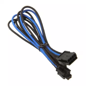 Silverstone EPS 8-Pin na EPS/ATX 4+4-Pin kábel, 300 mm - čierna/ (SST-PP07-EPS8BA)