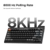Mechanická klávesnica Keychron V1 Ultra 8K — 75 % QWERTY, Bluetooth, káblová, RGB, čierna