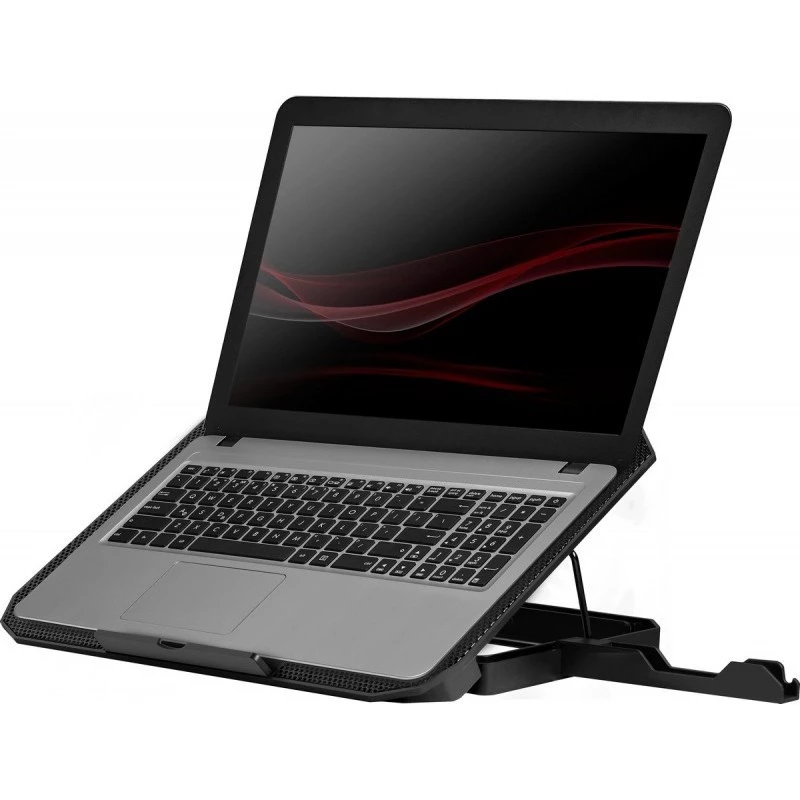 Chladiaci podložka pod notebook DEFENDER NS-510 s 2 ventilátormi, 2×USB portami a RGB osvetlením