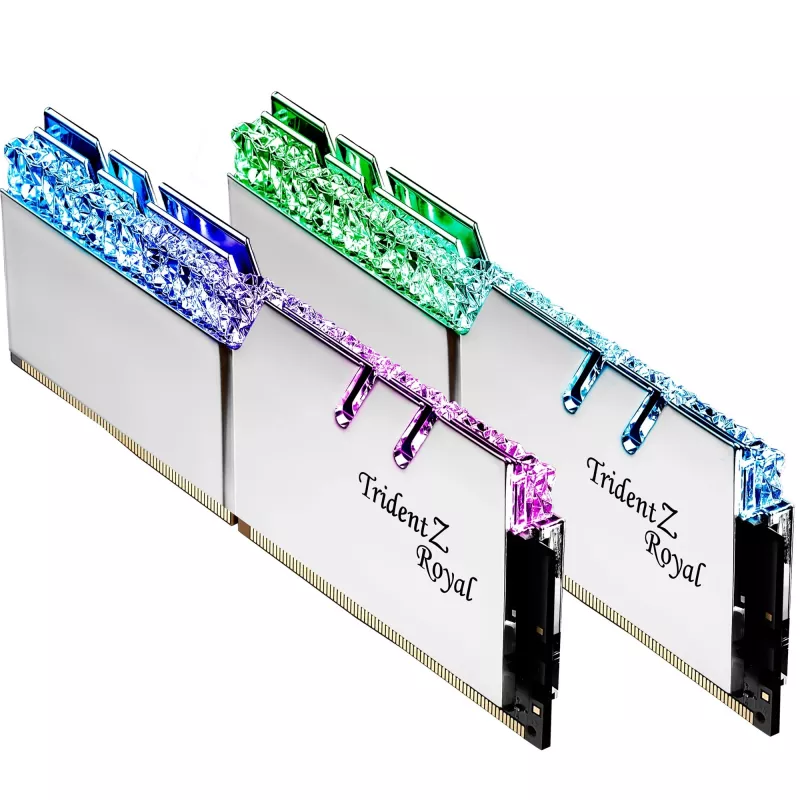 G.Skill Trident Z Royal 32 GB (2x16 GB) DDR4-3600 CL16 sada pamäte RAM, strieborná
