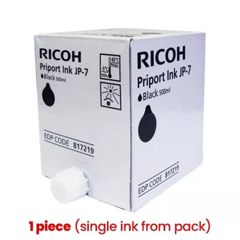Ricoh JP-7 (817219) atramentová kazeta, čierna (1 kus)