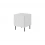 Sada nočných stolíkov Cama Meble HOLE — 2 ks, 44×40,5×53,5 cm, biela matná, MDF/drevotrieska, rám 16 mm