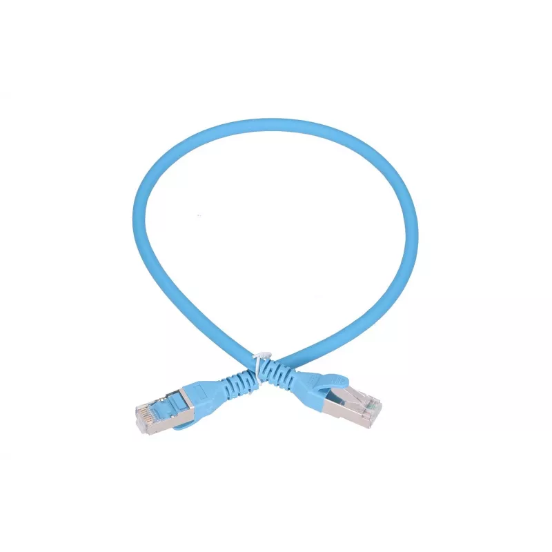 Sieťový kábel Extralink LAN patch kábel kat.6A RJ-45 Cat6a 0,5 m modrý