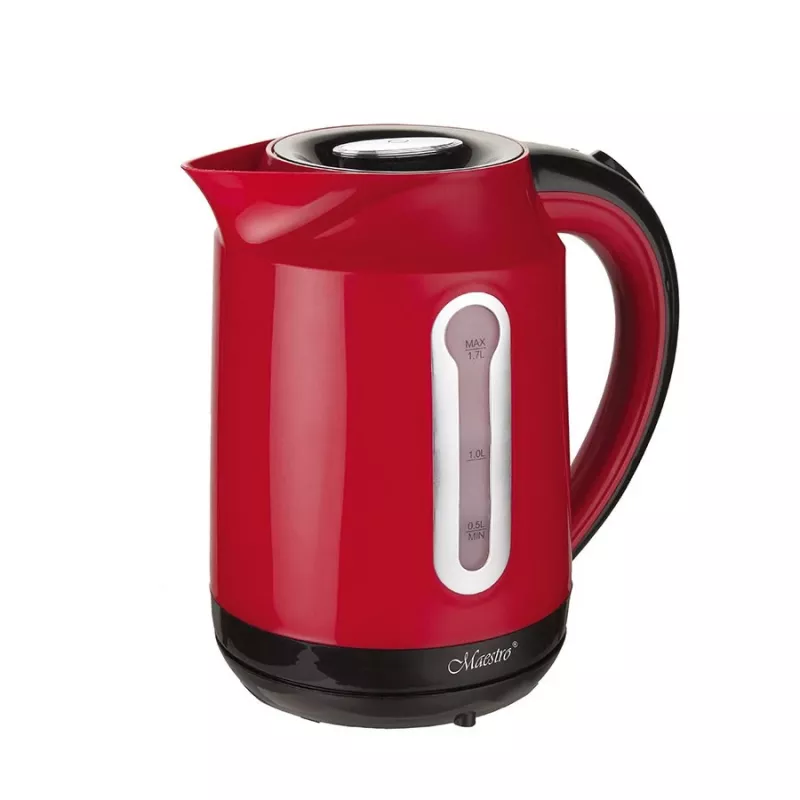 MAESTRO MR-041 (MR-041-červená) rýchlovarná kanvica 1,7 l 2000 W čierna, červená