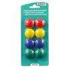 Magnety na bielu tabuľu Stanger model 73002 sada s 8 farbami, balenie 8 ks okrúhle magnety