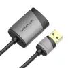 Vention USB externá zvuková karta 0,15M sivá kovový typ