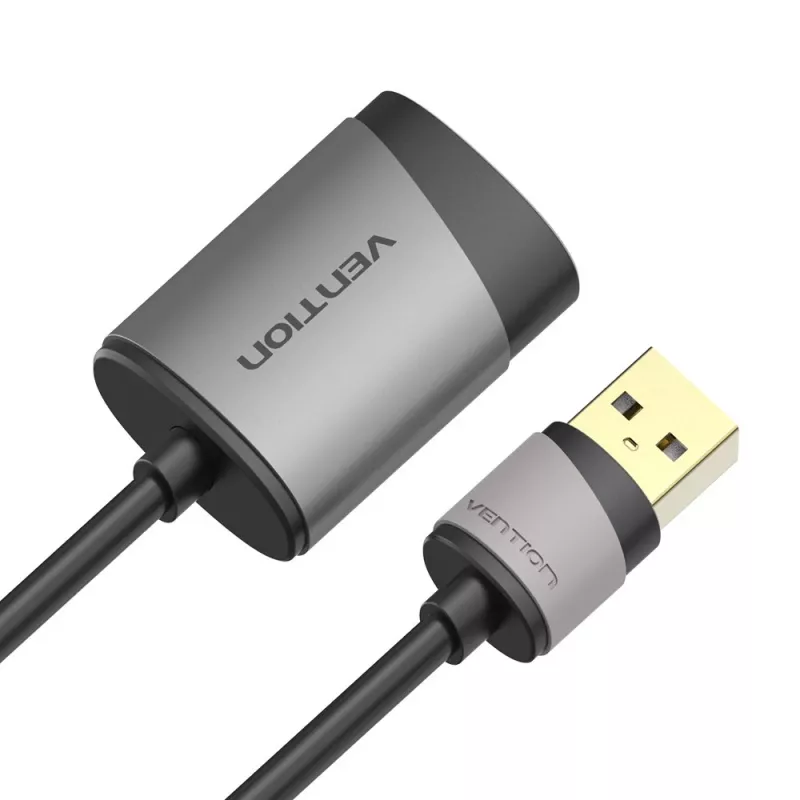 Vention USB externá zvuková karta 0,15M sivá kovový typ