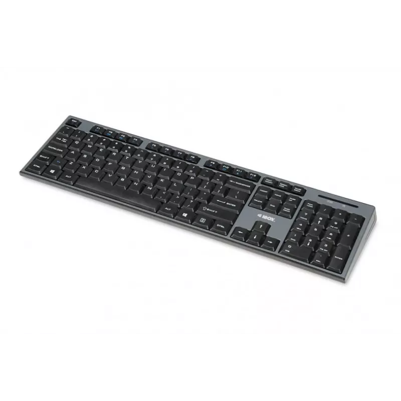 IBOX Desktop Kit Pro bezdrôtová súprava klávesnice a myši, QWERTY Full-Size 104 klávesov, 2,4 GHz, 1200 DPI, čierna