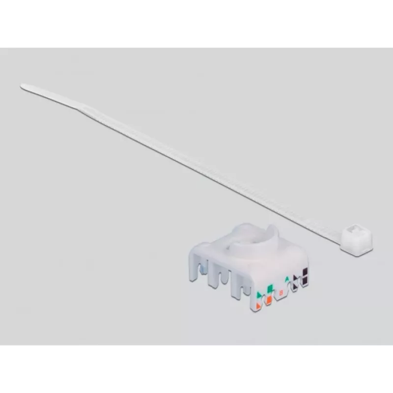 Delock - Modulárny adaptér - montovateľný na DIN lištu - CAT 6a - STP - sivý - 1 pripojenie (86014)