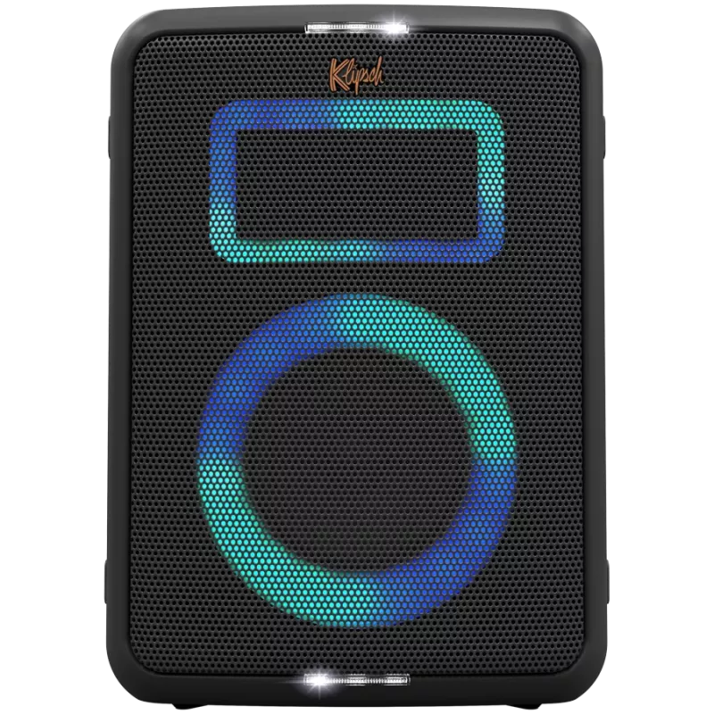Párty reproduktor KLIPSCH Vegas — káblový & bezdrôtový, basový reproduktor 13,3 cm, 49–20000 Hz, 95 dB, na batérie, čierny