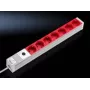 Rittal - predlžovací kábel (rack - montovateľný do racku) - 7 výstupných konektorov (7240.260)