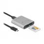 Čítačka kariet DeLOCK 91751 USB 3.2 Gen 1 Type-C strieborná