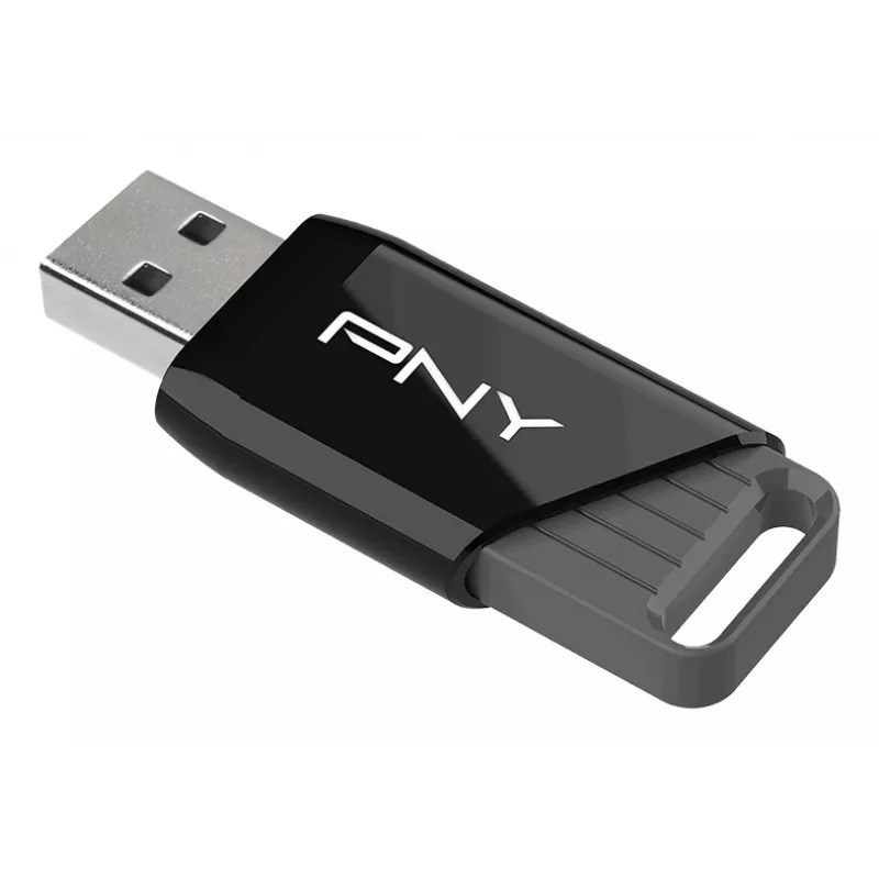 PNY Attaché X, 32 GB, USB Type-A, 3.2 Gen 1 (3.1 Gen 1), 130 MB/s, Dia, čierna