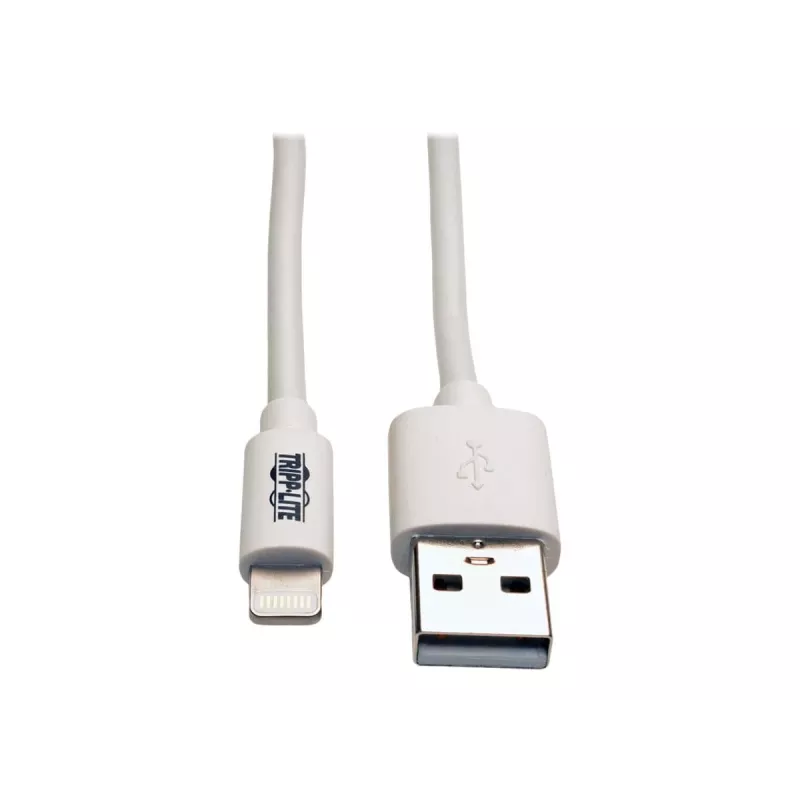 Eaton Tripp Lite Series USB-A na Lightning sync/nabíjací kábel (M/M) - MFi certifikovaný, biely, 6 ft. (1,8 m) - dátový/napájací kábel - USB samec na Lightning