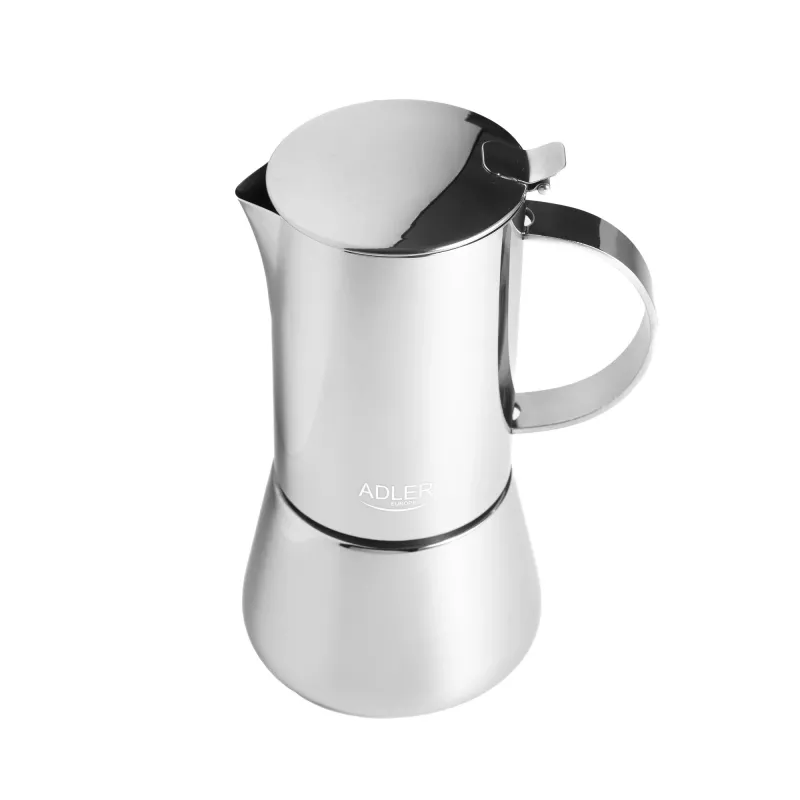 Espresso kávovar Adler AD 4419 — nerezové puzdro, kompaktná veľkosť