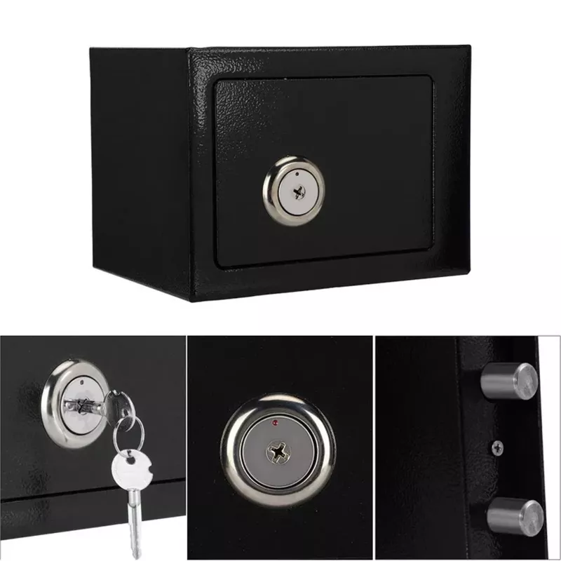 Extralink Home | Home Safe | kancelársky, kľúčový trezor, bezpečnostný trezor, čierny, S-404