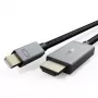 Mini DisplayPort na HDMI kábel CABLETIME 1 m, 4K@30Hz, pasívny adaptérový kábel