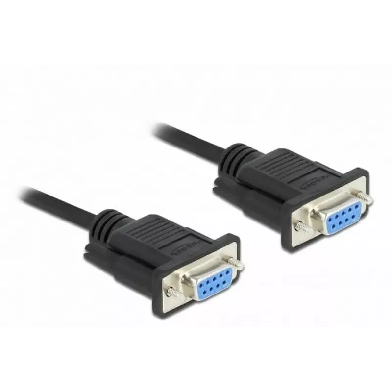 Sériový kábel DeLOCK 86604 čierny 10 m RS-232 Sub-D9