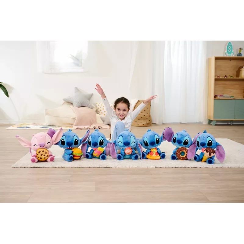 Plüšová hračka SIMBA maskot Stitch zmrzlina 25 cm, originálna mäkká postavička