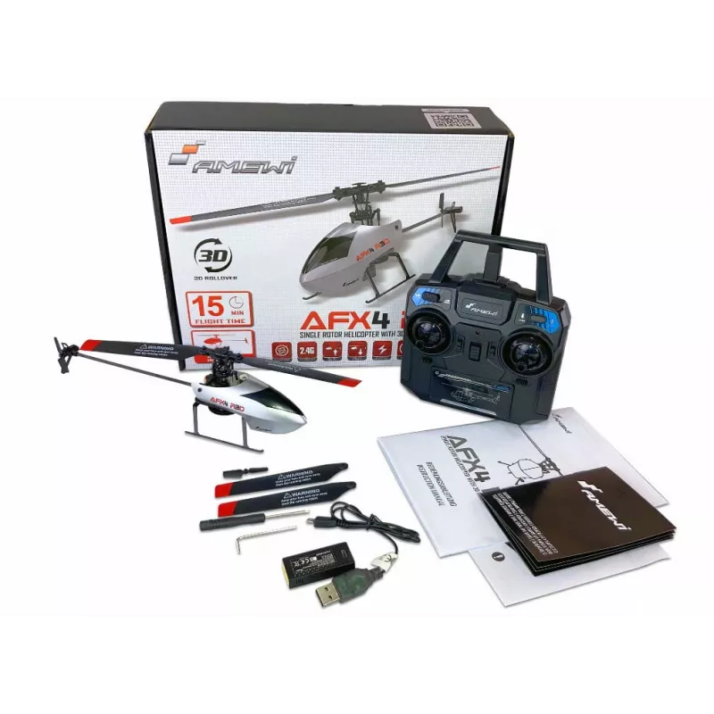 Amewi AFX4 diaľkovo ovládaný RC model vrtuľníka elektromotor (25329)