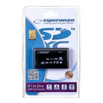 Esperanza EA119 čítačka kariet čierna USB 2.0