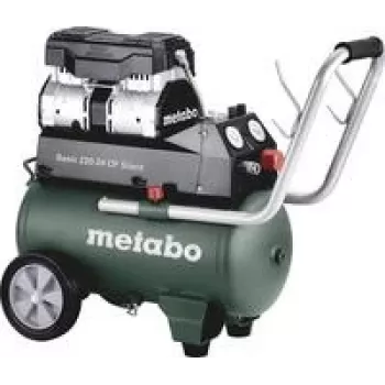 Metabo Basic 220-24 OF Silent vzduchový kompresor — 24 l nádrž, bezolejový, model 601593000