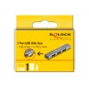 DeLOCK 3 port tenký USB hub USB Type-C 10 Gbps 2 x USB 2.0