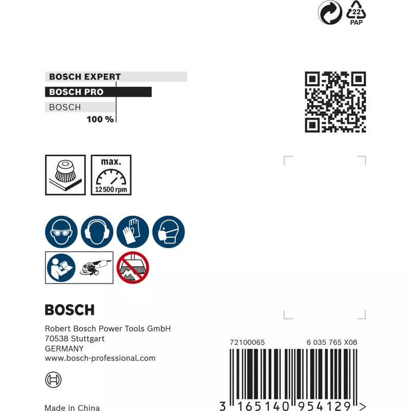 Bosch 2 608 620 726 príslušenstvo k uhlovej brúske miskovitá kefa