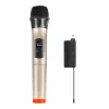 PU628J UHF bezdrôtový dynamický mikrofón s LED displejom (zlatý)