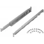 Sada rackových líšt PowerWalker 10120531 — strieborná, šírka 550 mm, výška 140 mm, hĺbka 70 mm, podporuje hĺbku racku 78–120 cm, hmotnosť 3,1 kg
