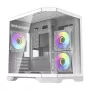 Darflash FT350 počítačová skriňa + 5 aRGB ventilátorov (biela)