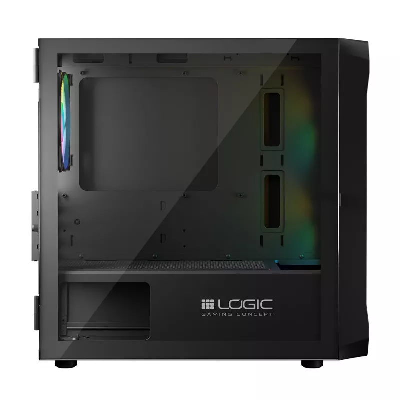 Počítačová skriňa Logic Concept Portos Mini ARGB Micro ATX čierna