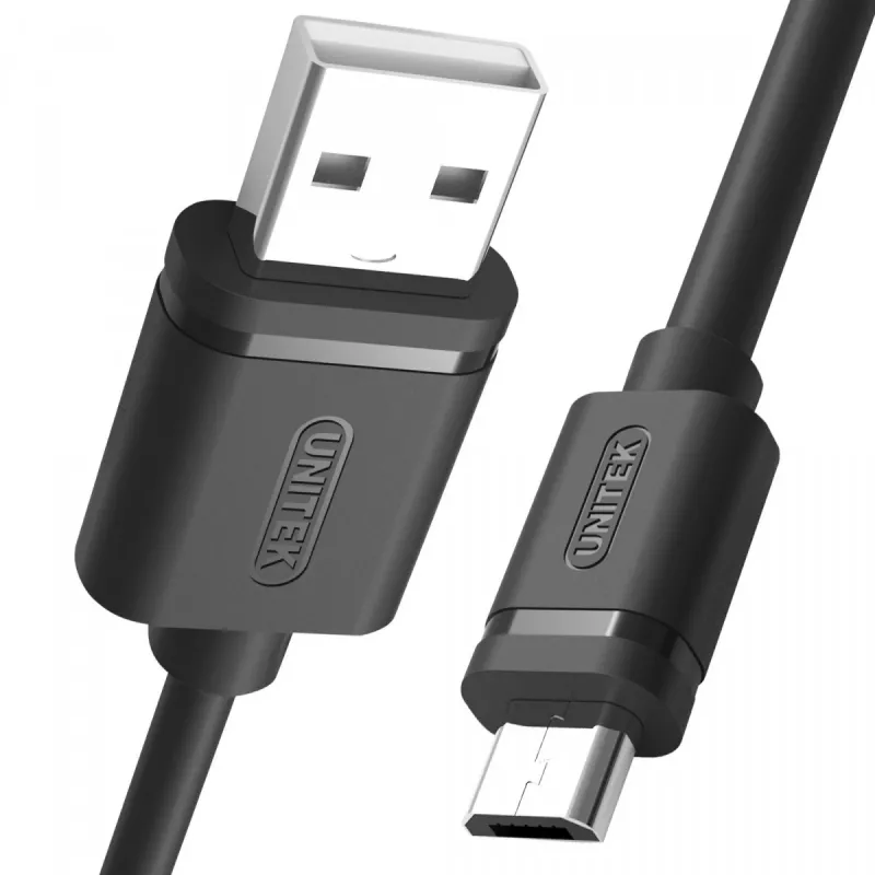 Unitek kábel USB2.0 AM-microUSB BM, 2,0m; Y-C455GBK
