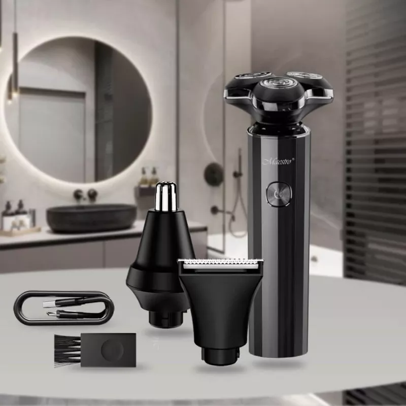 Sada na holenie Maestro MR-676 3-in-1 USB nabíjateľná kompaktný dizajn
