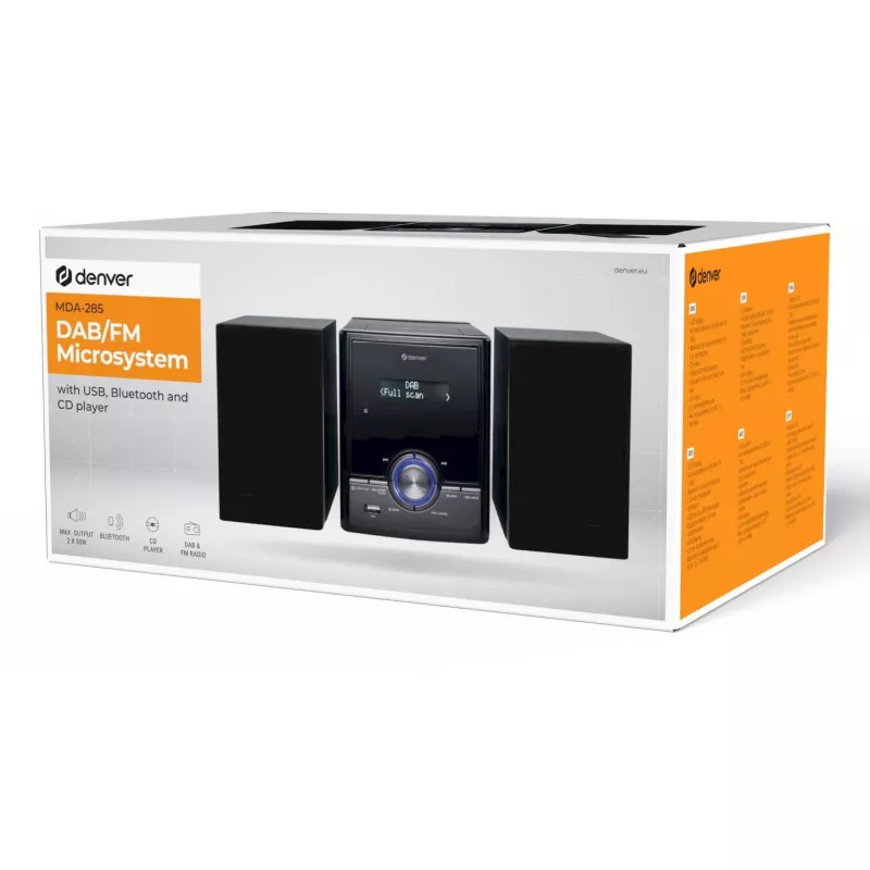 Denver MDA-285 mikrosystém s BT, CD, rádiom a AUX