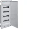 Hager Volta VU48NE zapustená rozvodnica, 4 rady, 48 modulov, IP30, kovové dvierka, 348×755,5×98 mm, biela