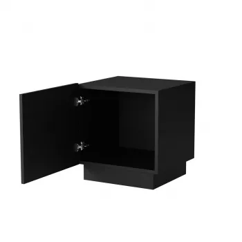 Súprava nočných stolíkov Cama nočný stolík LIVERTI 45x42x47 cm, čierny, MDF/drevotrieska, rám 16 mm