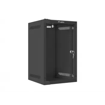 Nástenný rack LANBERG WF10-2309-10B 9U, 469×280×310 mm, hĺbka 10 palcov, čierna, IP20