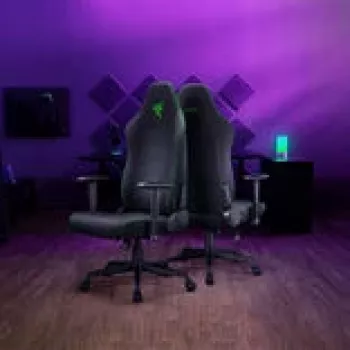 Herná stolička Razer Iskur V2 X Fabric čierna – ergonomický dizajn, bedrová opierka, látkový poťah