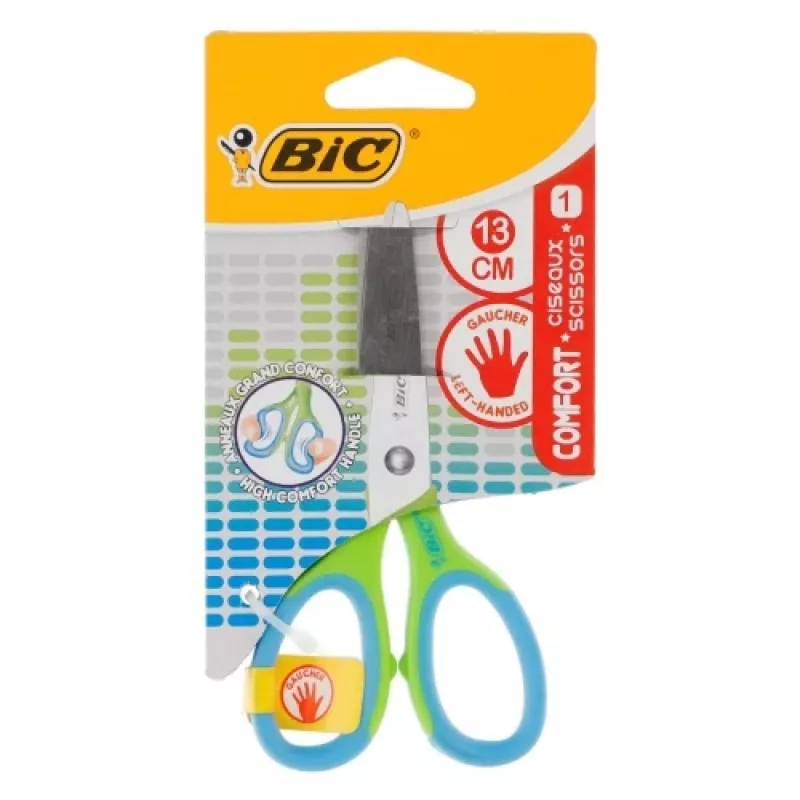 Nožnice BIC Comfort pre ľavákov 13 cm — nožnice pre ľavákov, dĺžka čepele 13 cm