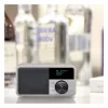 Stolové rádio Sangean DDR-7 Glacier Silver s digitálnym tunerom a Bluetooth