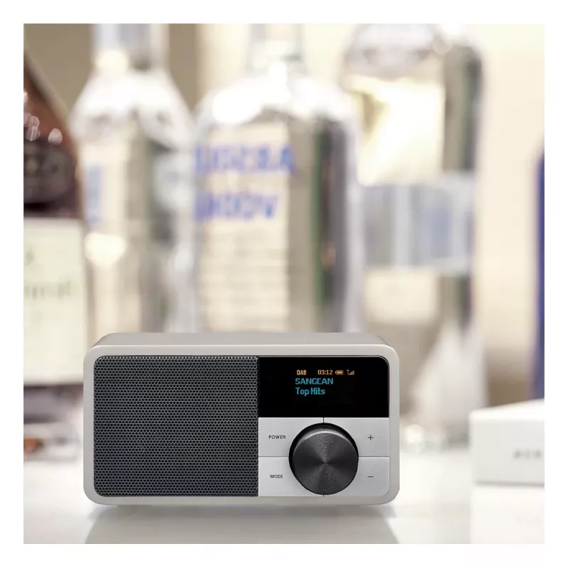 Stolové rádio Sangean DDR-7 Glacier Silver s digitálnym tunerom a Bluetooth