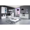 Cama komoda SAMBA biela/biela lesklá
