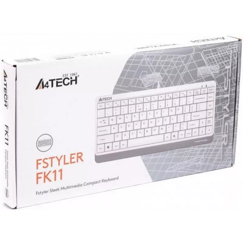 Klávesnica A4Tech FSTYLER FK11 biela A4TKLA47119 (A4TKLA47119)