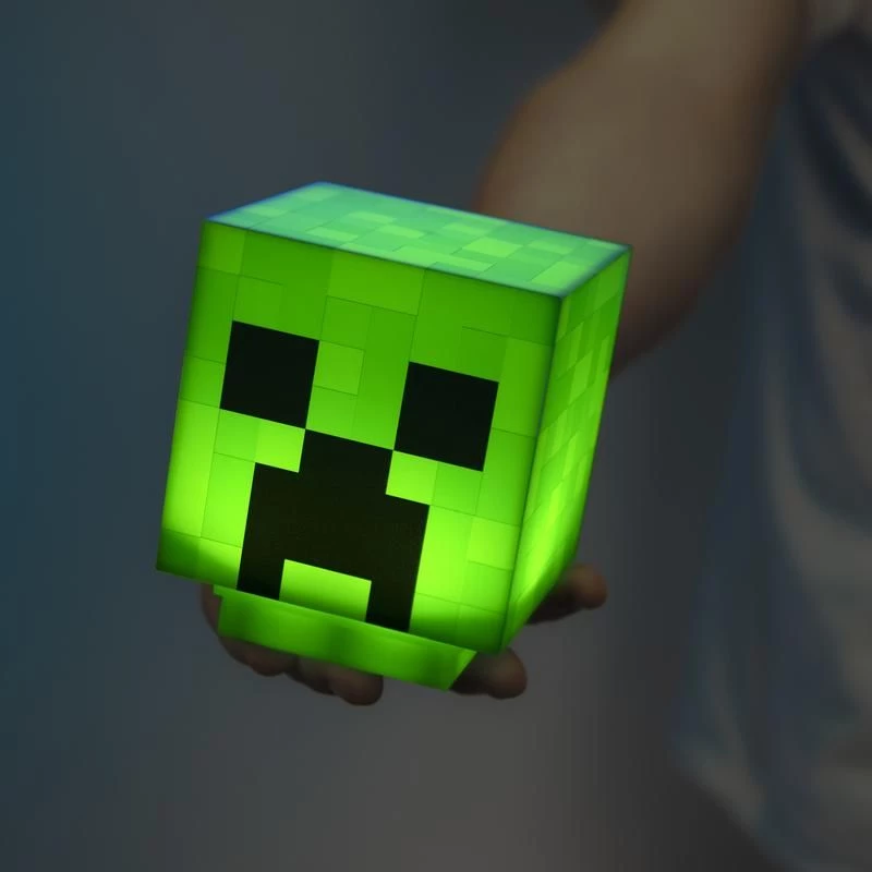 Paladone Minecraft Creeper 3D dizajnové svetlo PP6595MCFV3 — stolná/závesná lampa